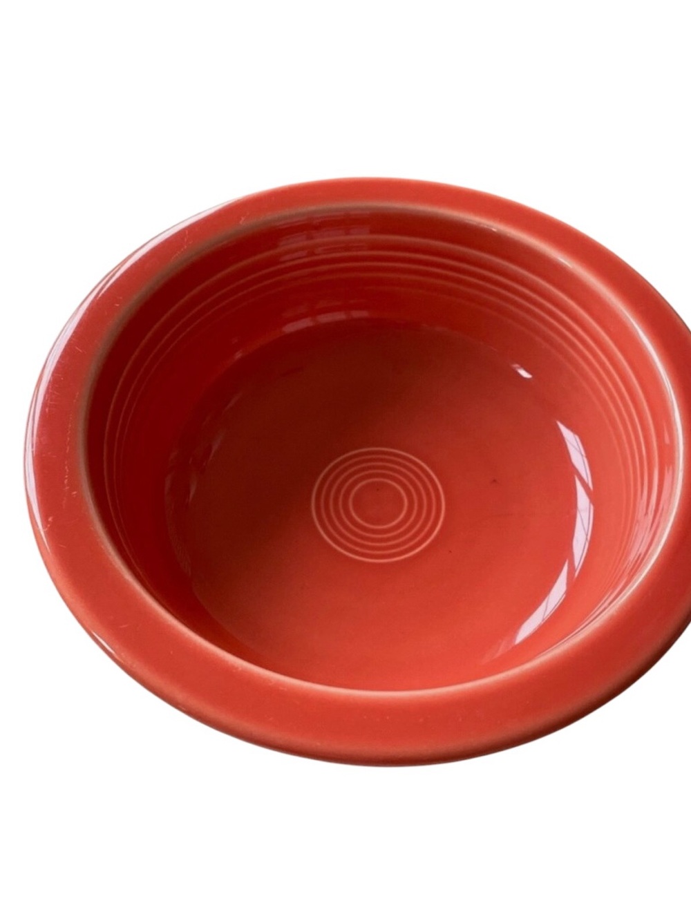 Vintage Fiestaware Orange Persimmon 8 1/2 inch Serving Bowl - Picture 2 of 4